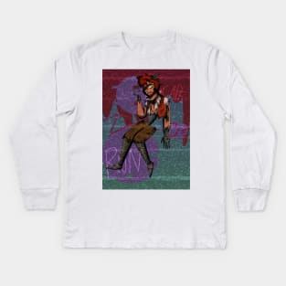 Withered Foxy Gijinka Kids Long Sleeve T-Shirt